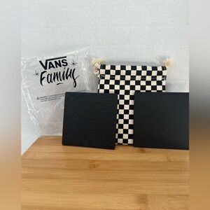 Vans Family Faux Leather Coasters Black Set of 2. Skater, Surf, street w…